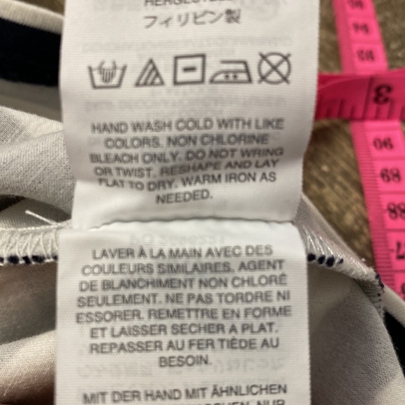 JCrew off the shoulder pinstripes shirt with half sleeves - Picture 10 of 11